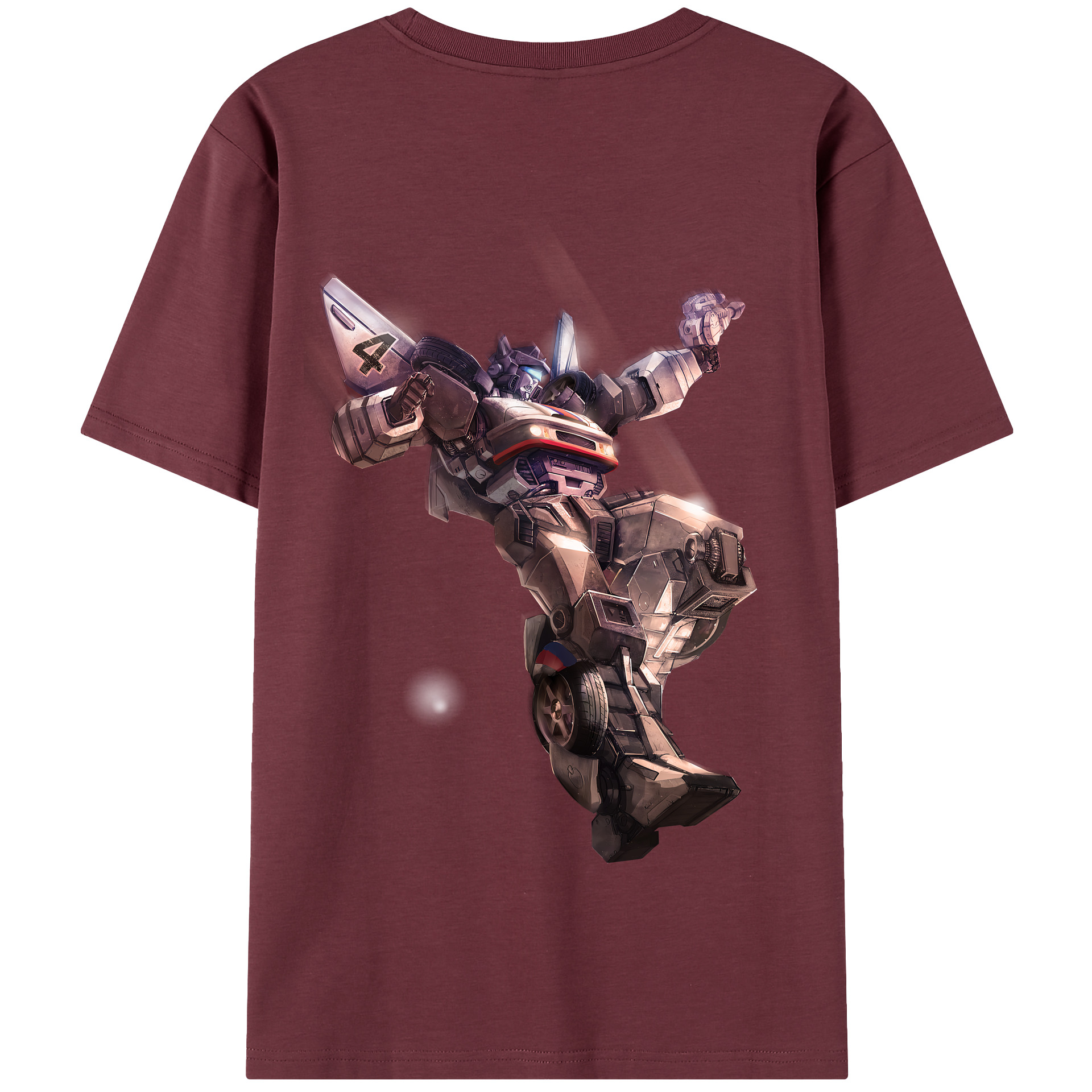 （画像用） Transformers トランスフォーマー 綿100％半袖Tシャツ（背面プリント）